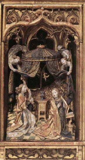 unknow artist Annunciation Altarpiece Spain oil painting art